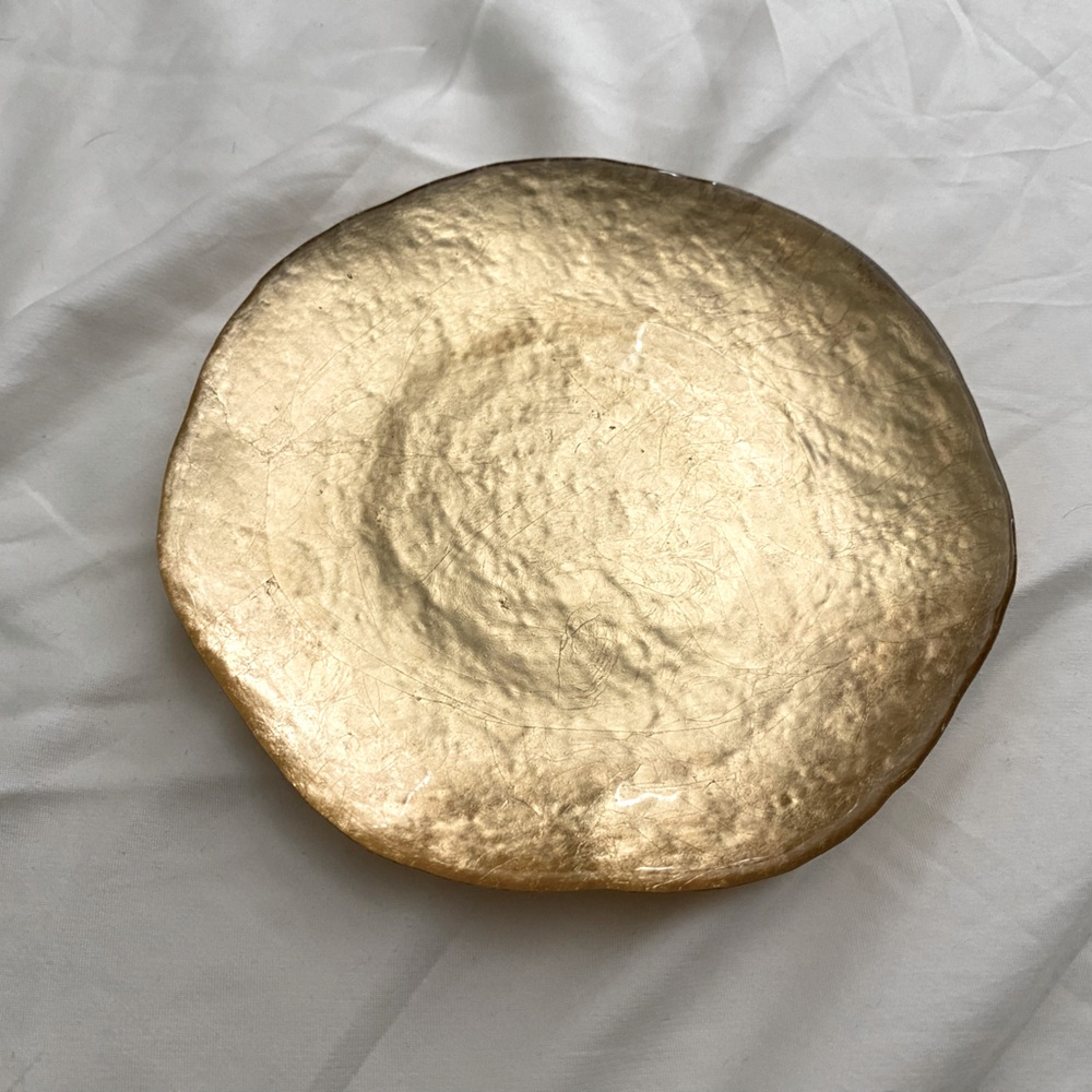 GOLD LEAF PORCELAIN CATCH ALL